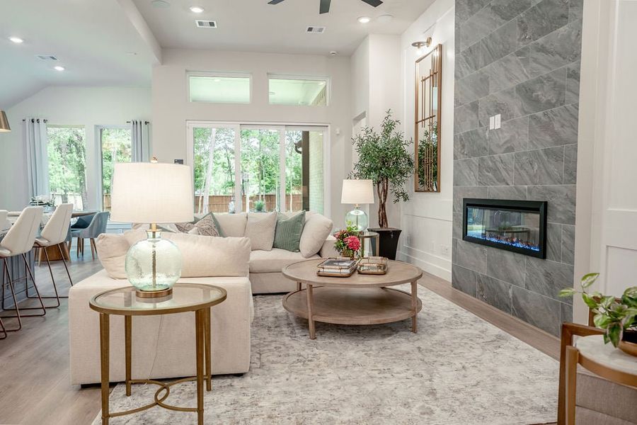Furnished interior in a model home at Austin Point in Richmond (Image 19).
