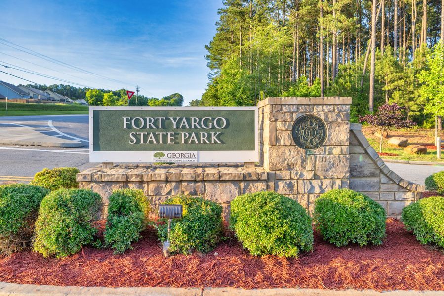 Entrance to the Ellington Farms community in Statham, GA, featuring signage and landscaping (Image 11).