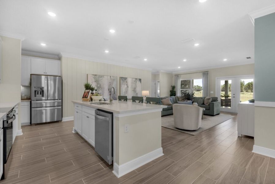 Furnished interior in a model home at Lake Merial in Panama City (Image 5). Furnished interior in a model home at Lake Merial in Panama City (Image 5).