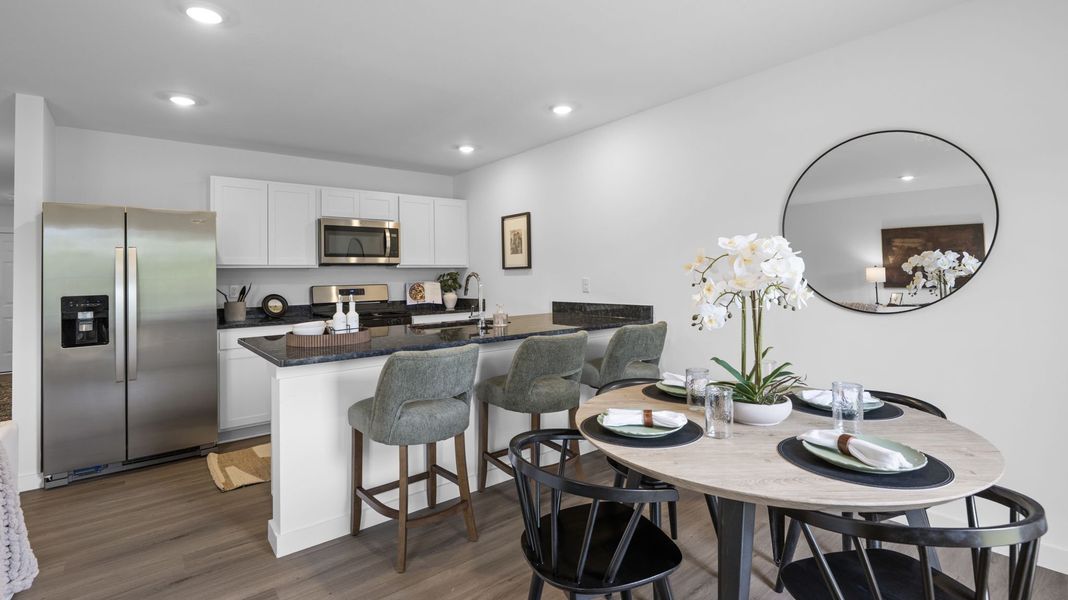 Furnished interior in a model home at Owensby Farms Townhomes in Dayton (Image 19). Furnished interior in a model home at Owensby Farms Townhomes in Dayton (Image 19).