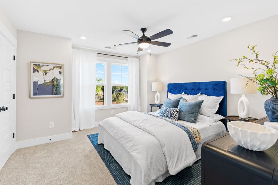 Furnished interior in a model home at Victor Park in Greer (Image 3).