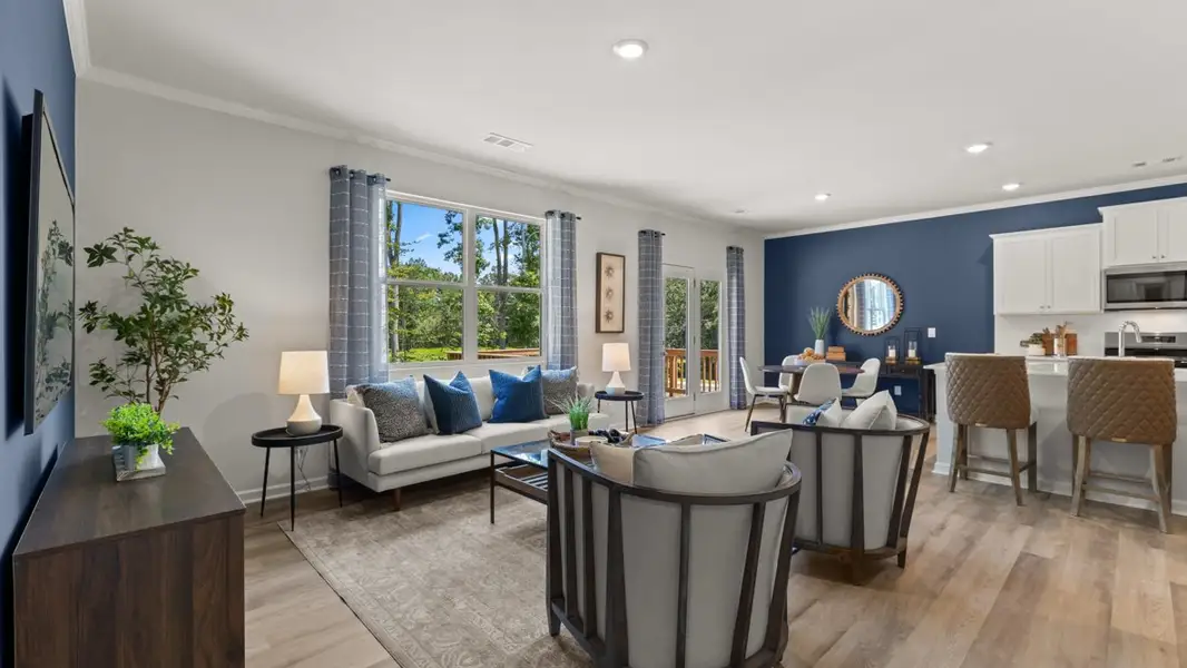 Furnished interior in a model home at Lost Creek in Dallas (Image 16).