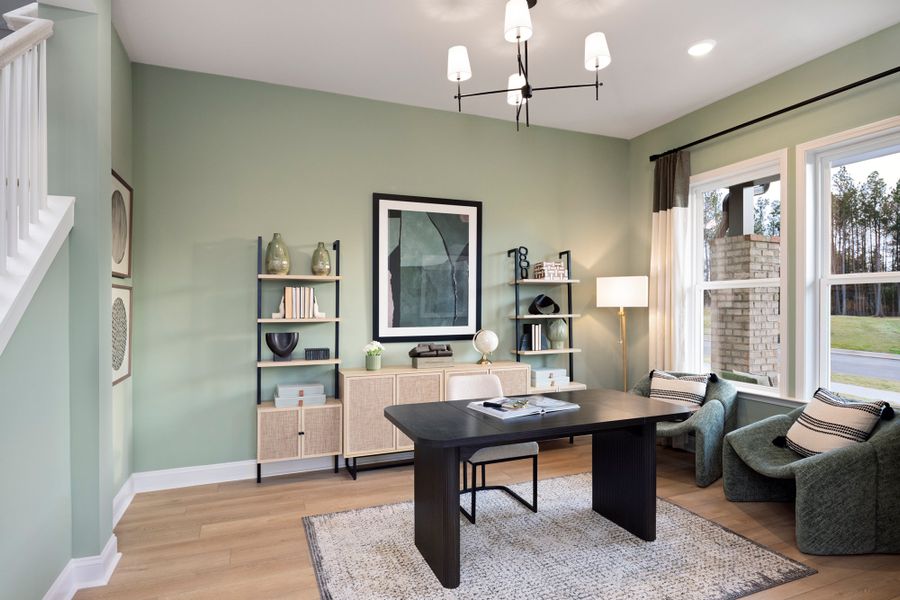 Furnished interior in a model home at Hardy Pond in Rock Hill (Image 6).