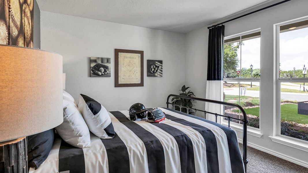 Furnished interior in a model home at Three Creeks - Colt Creek in Belton (Image 21).