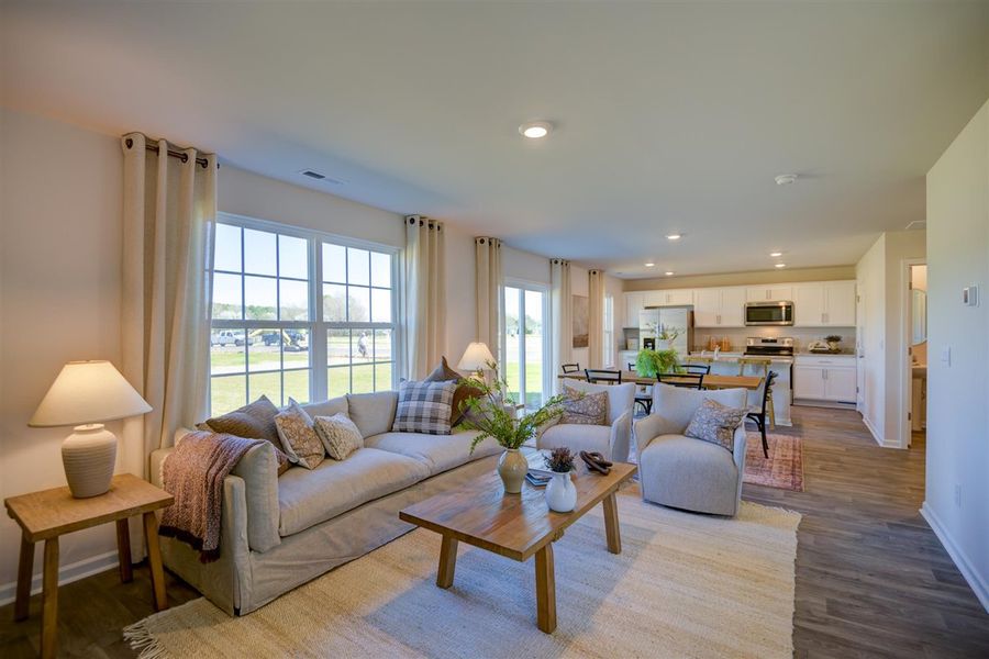 Furnished interior in a model home at Corinth Village in Greensboro (Image 15).