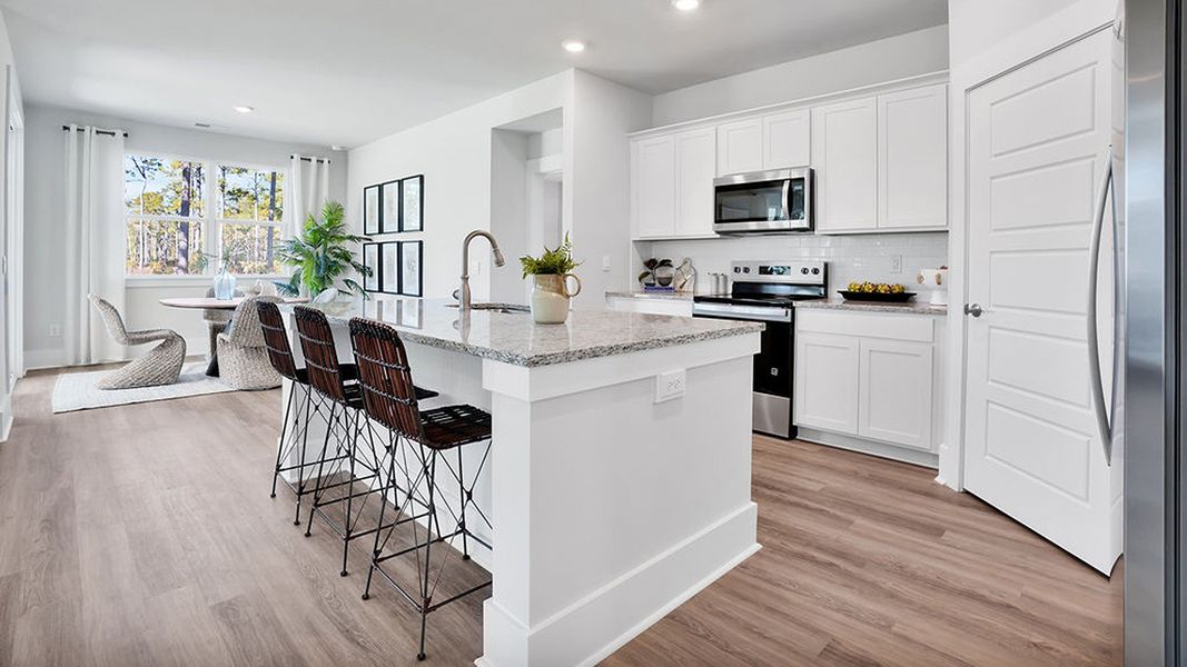 Furnished interior in a model home at Rolling Hills in Bolivia (Image 8). Furnished interior in a model home at Rolling Hills in Bolivia (Image 8).