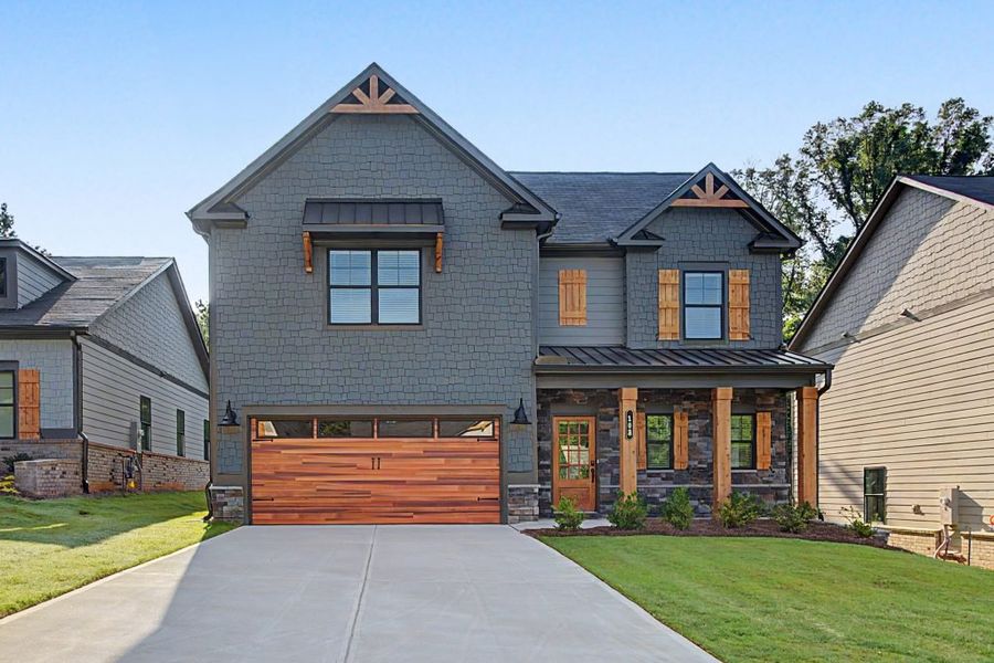 Front exterior of a home in the Meadow Pines community, located in Dallas, GA (Image 2). Front exterior of a home in the Meadow Pines community, located in Dallas, GA (Image 2).