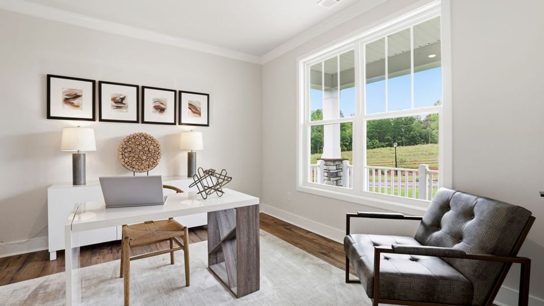 Furnished interior in a model home at Campbell Ridge in Pelzer (Image 18). Furnished interior in a model home at Campbell Ridge in Pelzer (Image 18).