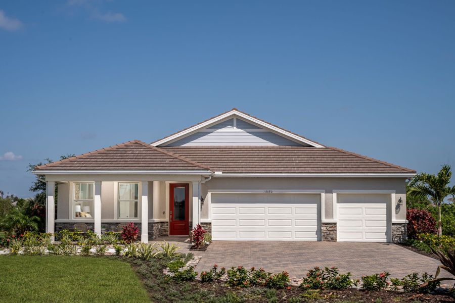 Front exterior of a home in the Sunstone at Wellen Park community, located in Venice, FL (Image 21). Front exterior of a home in the Sunstone at Wellen Park community, located in Venice, FL (Image 21).