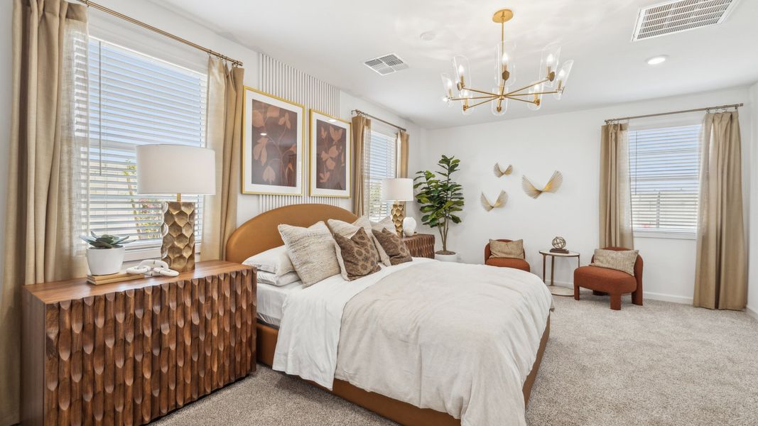 Furnished interior in a model home at Remington in Buckeye (Image 27).