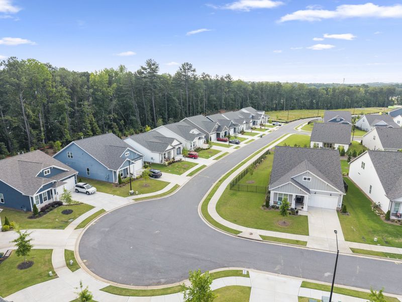 Aerial view of the The Reserve at Bells Ferry community in Kennesaw, GA, showing layout and nearby surroundings (Image 24).