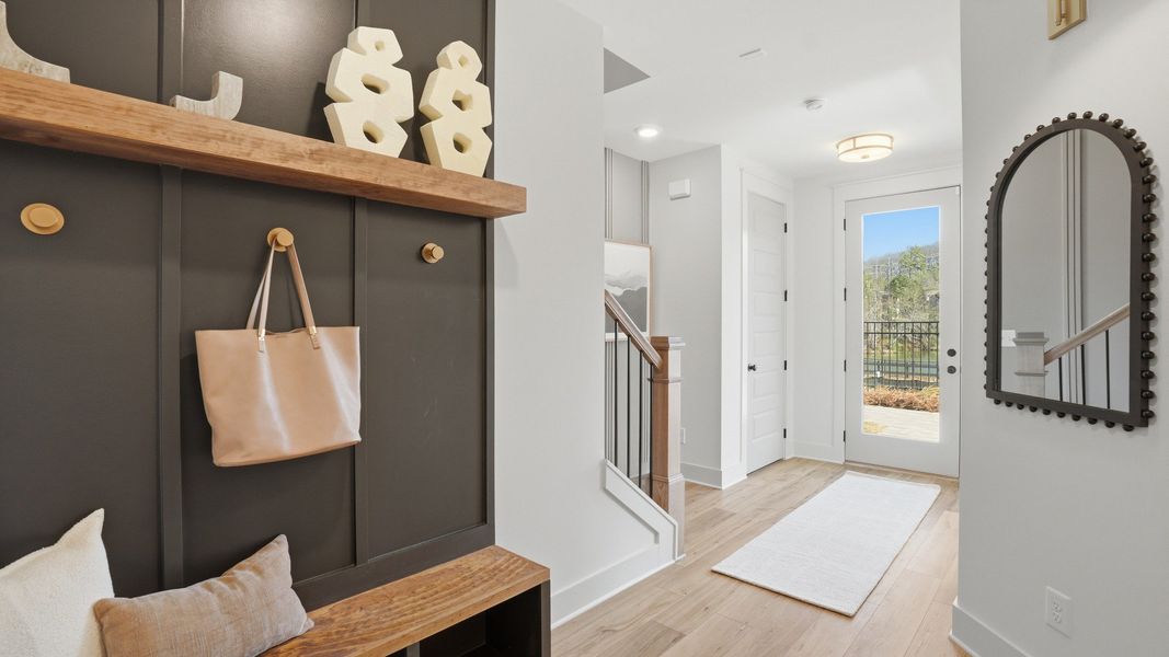 Furnished interior in a model home at The Eighteen in Atlanta (Image 4).