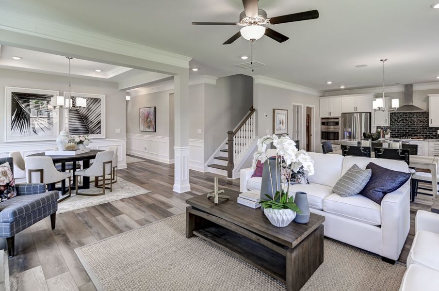 Furnished interior in a model home at Hadleigh Park in Lexington (Image 7). Furnished interior in a model home at Hadleigh Park in Lexington (Image 7).