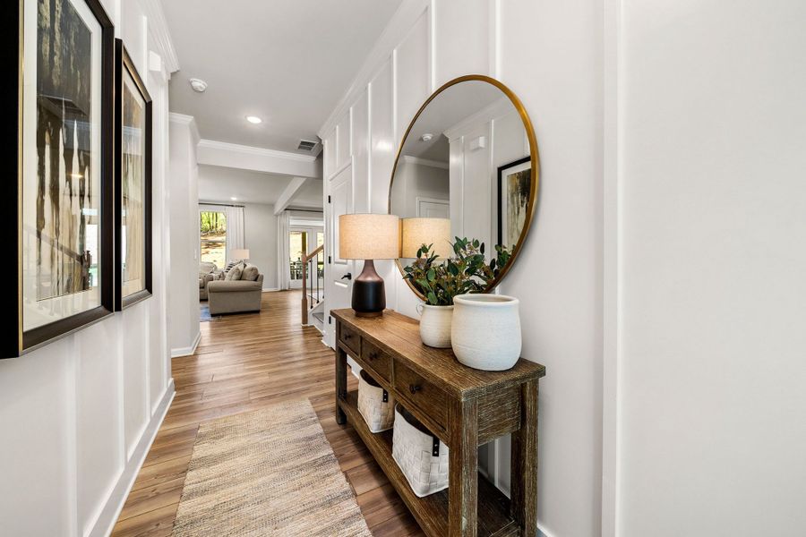 Furnished interior in a model home at Riverwood in Dallas (Image 6). Furnished interior in a model home at Riverwood in Dallas (Image 6).