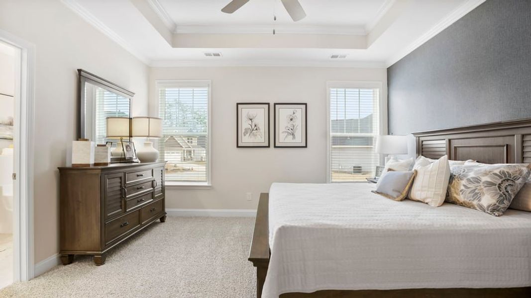 Furnished interior in a model home at Ravencrest in Roebuck (Image 26).