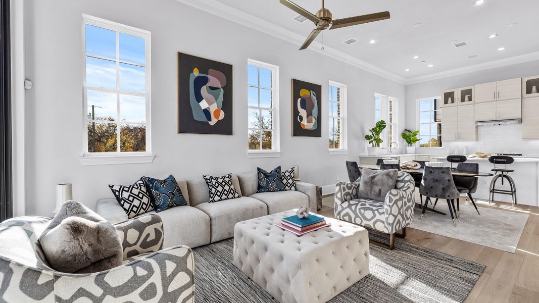 Furnished interior in a model home at Cedar Branch in Dallas (Image 13). Furnished interior in a model home at Cedar Branch in Dallas (Image 13).