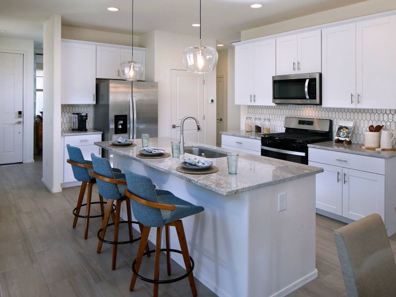 Furnished interior in a model home at Sunset Crest - Signature Series in Tucson (Image 16). Furnished interior in a model home at Sunset Crest - Signature Series in Tucson (Image 16).