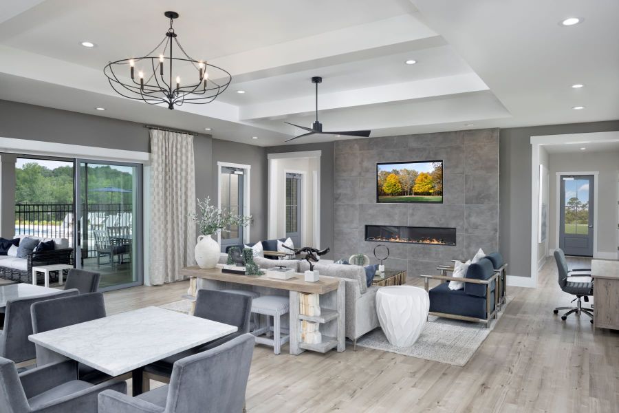 Furnished interior in a model home at Sonata at Mint Hill in Mint Hill (Image 7).