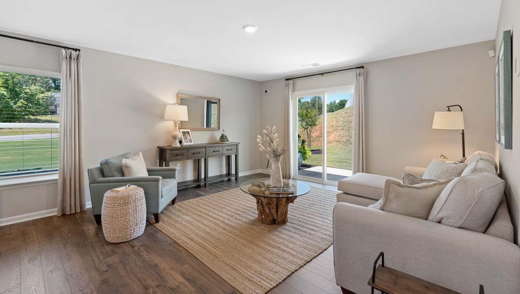 Furnished interior in a model home at Cloverdale Hills in Piedmont (Image 18).