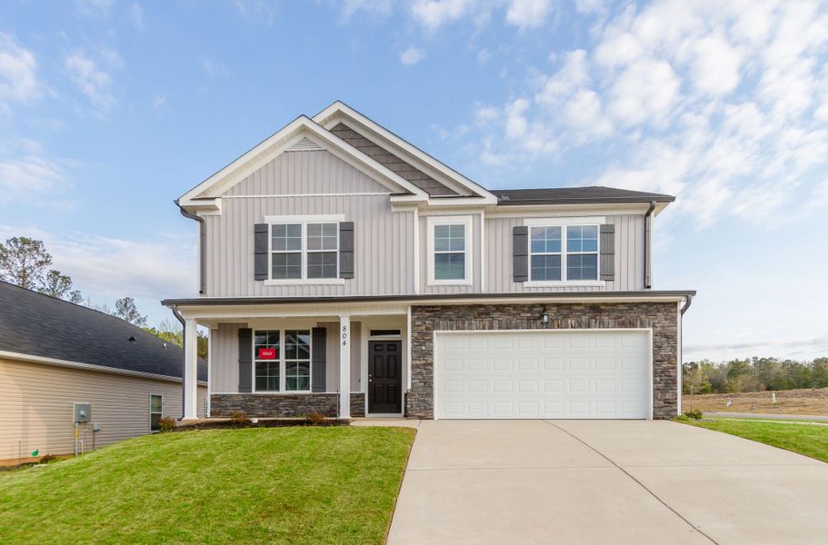 Front Exterior | New Construction Home in Windsor by Ivey Homes