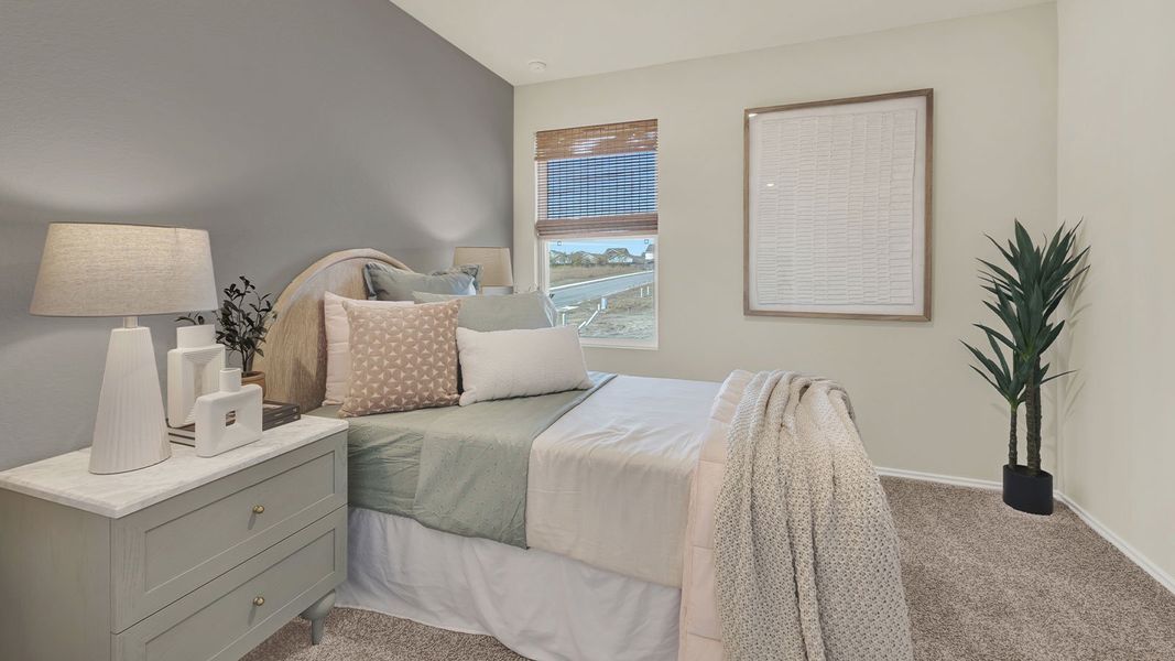 Furnished interior in a model home at Sunset Oaks in Maxwell (Image 28).