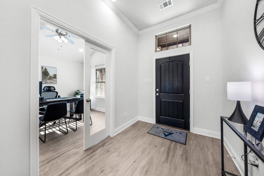 Furnished interior in a model home at Fox Landing in Caddo Mills (Image 31).