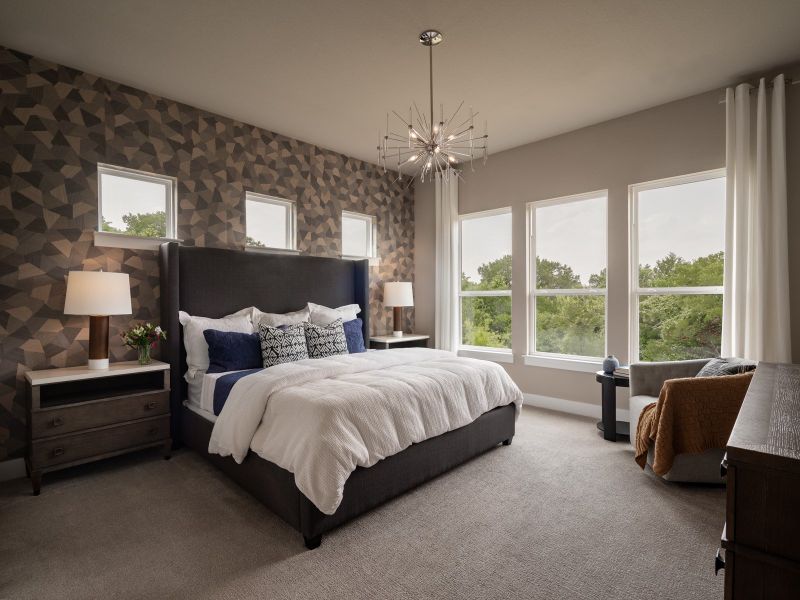 Furnished interior in a model home at Whisper Valley Community in Manor (Image 12).