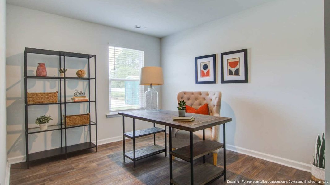 Furnished interior in a model home at Evergreen in Holly Hill (Image 18).