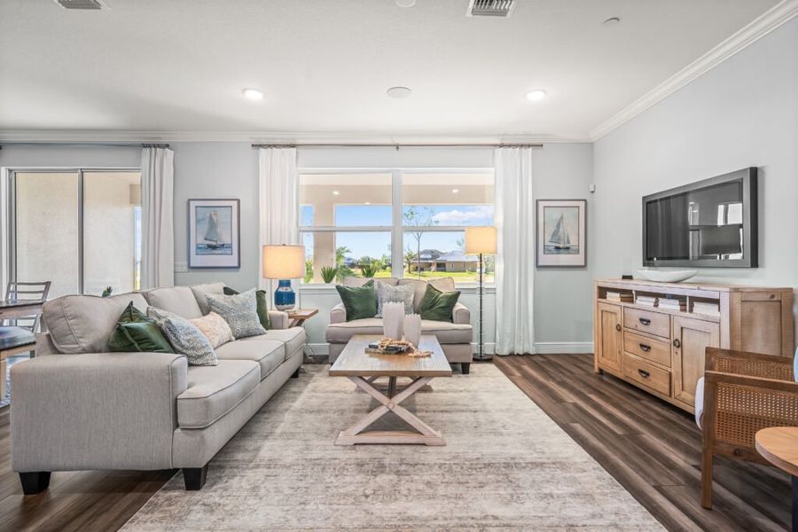 Furnished interior in a model home at Cape Coral in Cape Coral (Image 18).