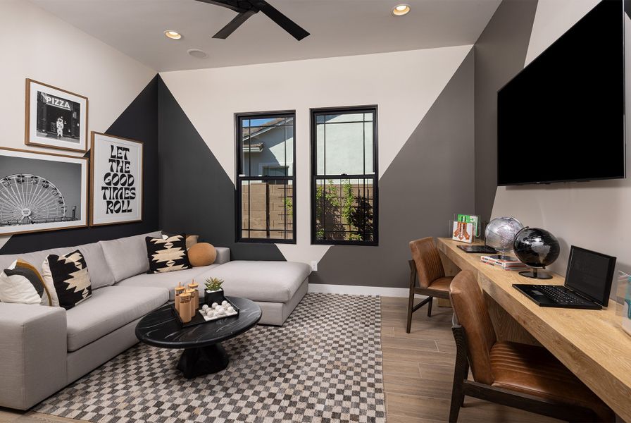 Furnished interior in a model home at Verdin Summit Collection in Phoenix (Image 6).