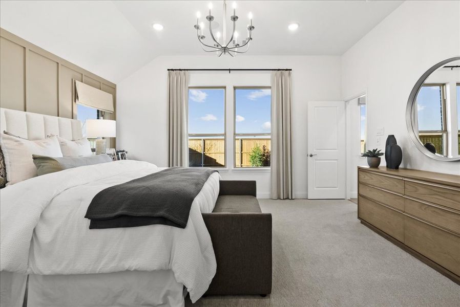 Furnished interior in a model home at Creekview Meadows in Pilot Point (Image 16).