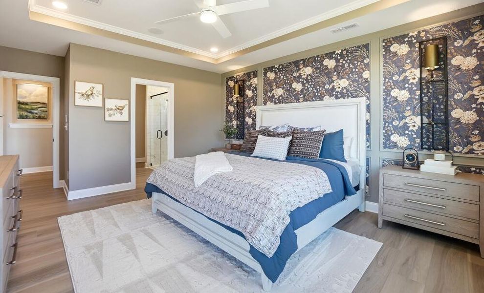 Furnished interior in a model home at The Grove at Bratton Park in York (Image 49). Furnished interior in a model home at The Grove at Bratton Park in York (Image 49).