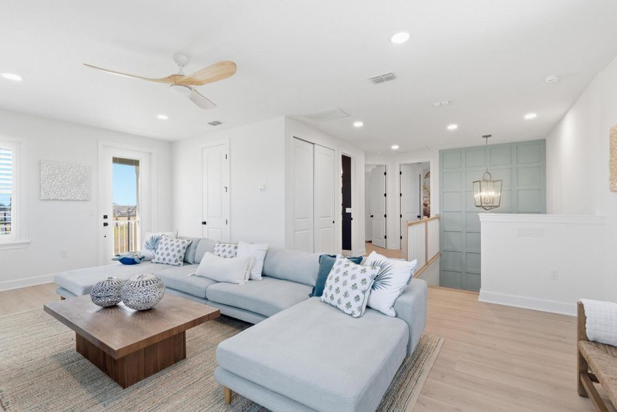 Furnished interior in a model home at Beachview Cove in Ormond Beach (Image 88).