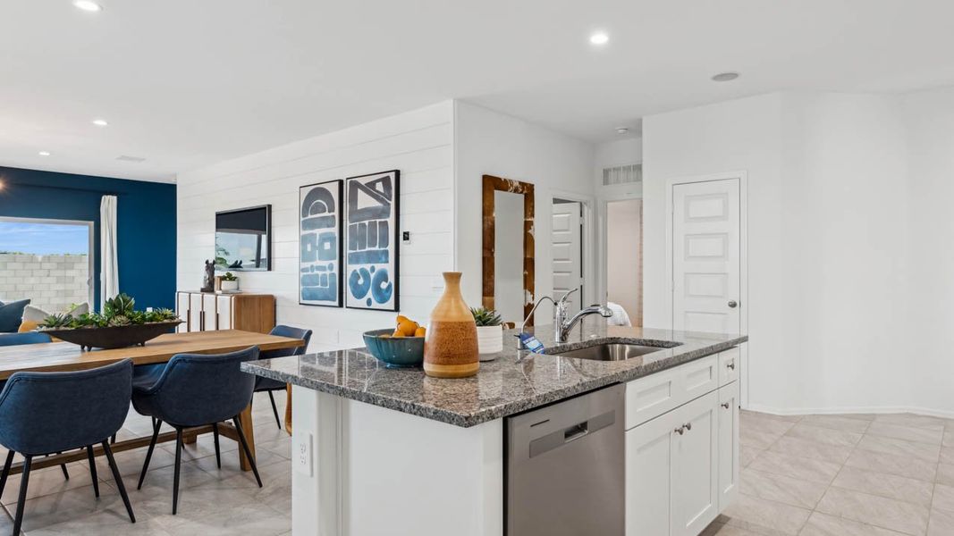Furnished interior in a model home at Elena Trails in Maricopa (Image 26).