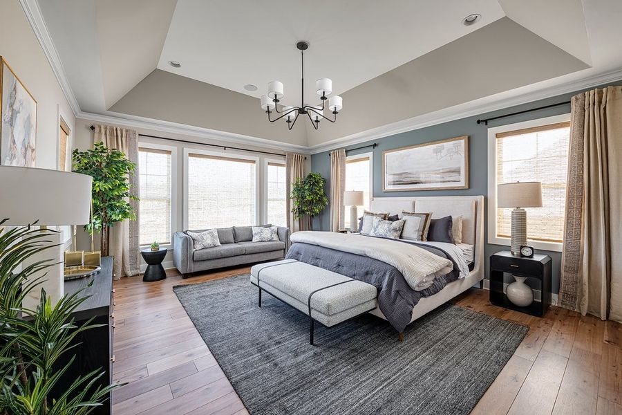 Furnished interior in a model home at Campbell Crossing in Hendersonville (Image 12). Furnished interior in a model home at Campbell Crossing in Hendersonville (Image 12).