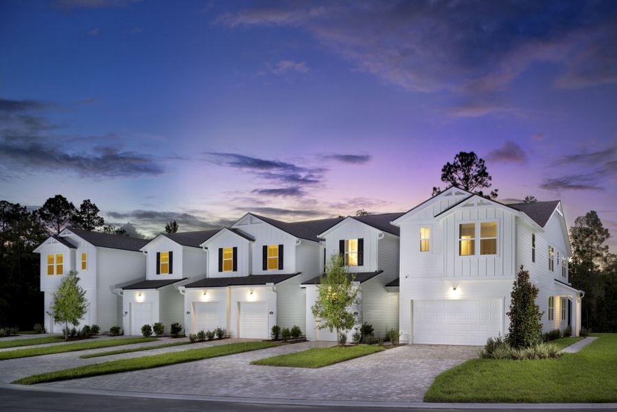 Front exterior of a home in the RiverTown - Glades At Meadows community, located in St. Johns, FL (Image 3).
