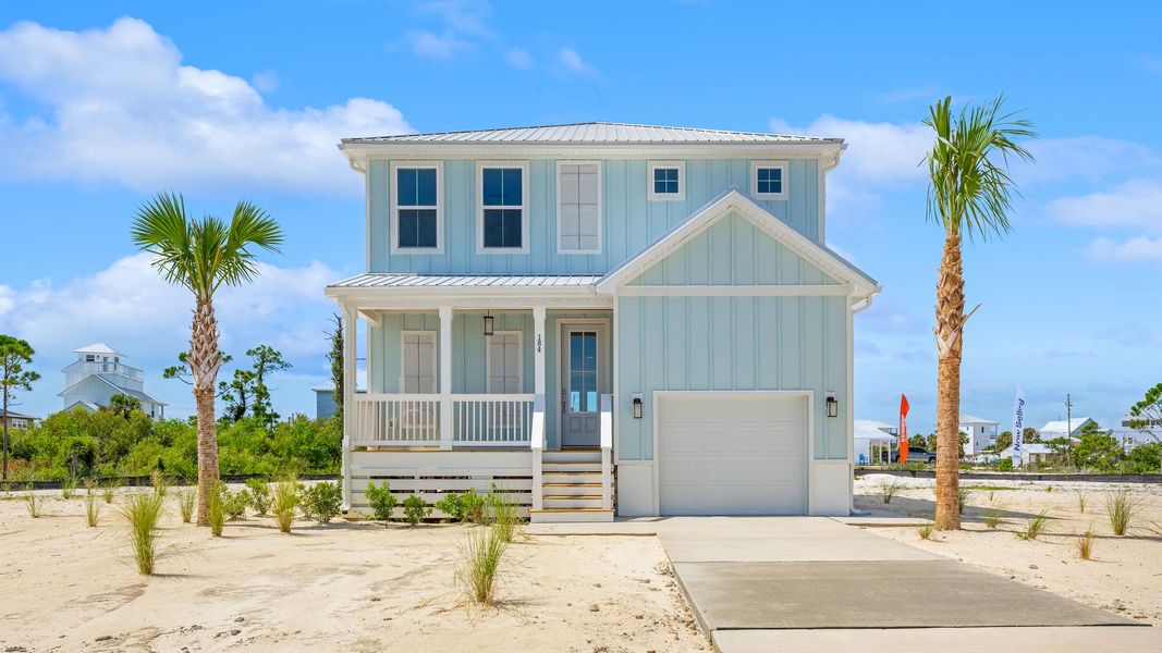 Front exterior of a home in the Redfish Cove at Cape San Blas community, located in Port Saint Joe, FL (Image 10).