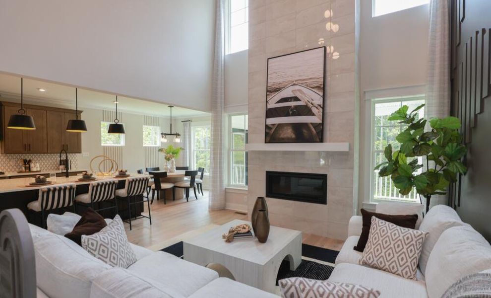 Furnished interior in a model home at Hancock Farms in Aiken (Image 12).