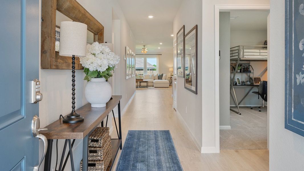 Furnished interior in a model home at Liberty Village in Brenham (Image 3).