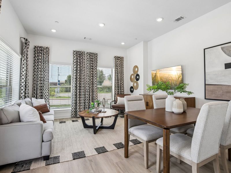 Furnished interior in a model home at Preston Park in Spring Hill (Image 4).