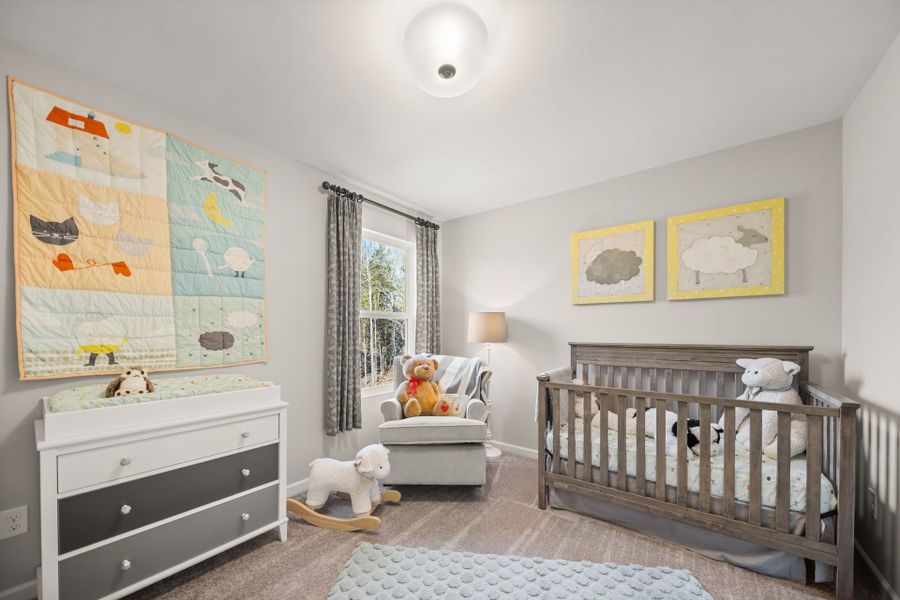 Furnished interior in a model home at Haven at Rocky River in Concord (Image 23).