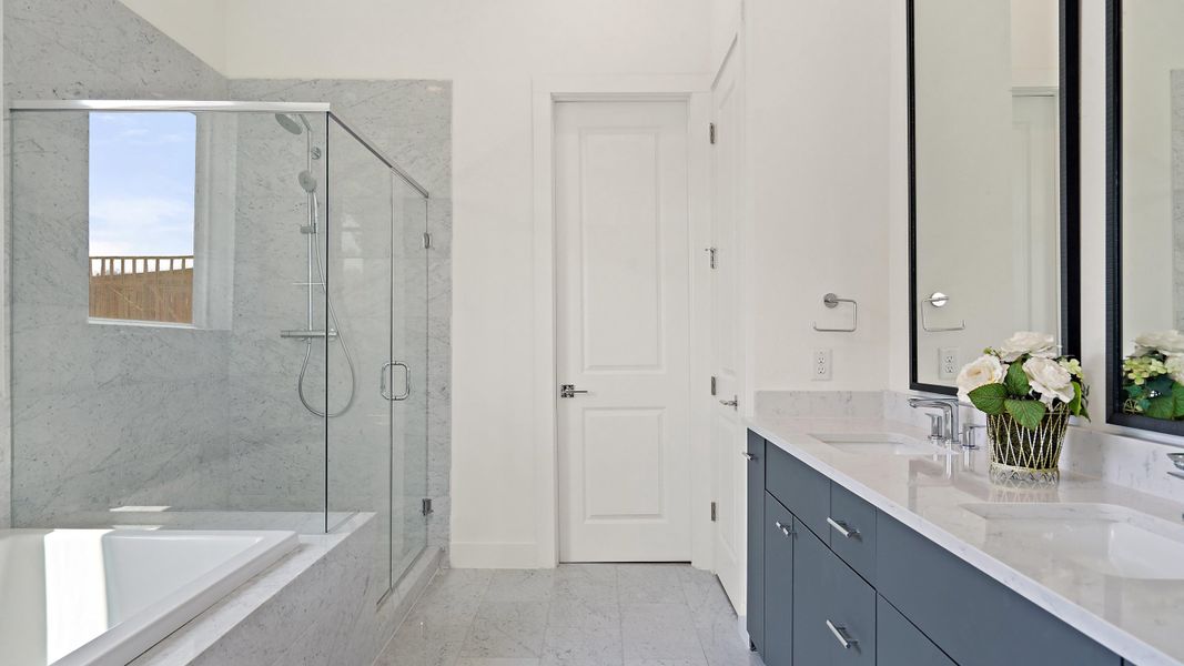 Furnished interior in a model home at Sunridge in Austin (Image 14).