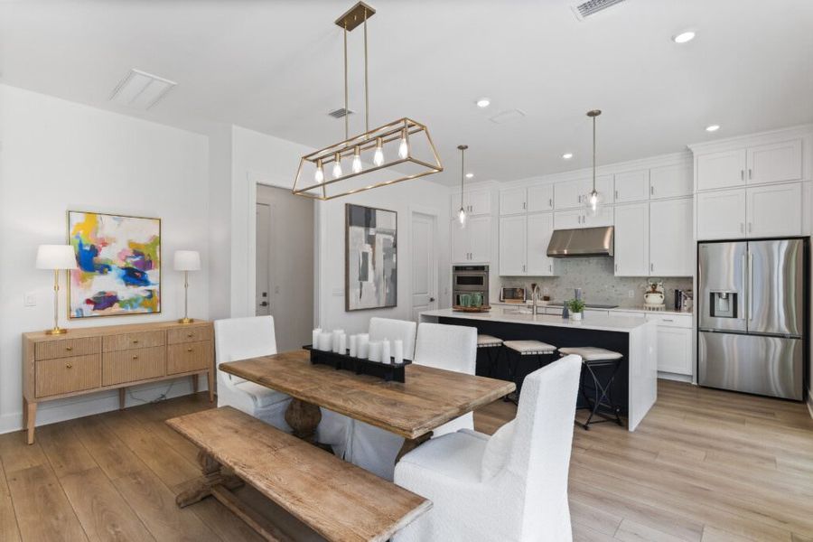 Furnished interior in a model home at Brizo in Santa Rosa Beach (Image 22).