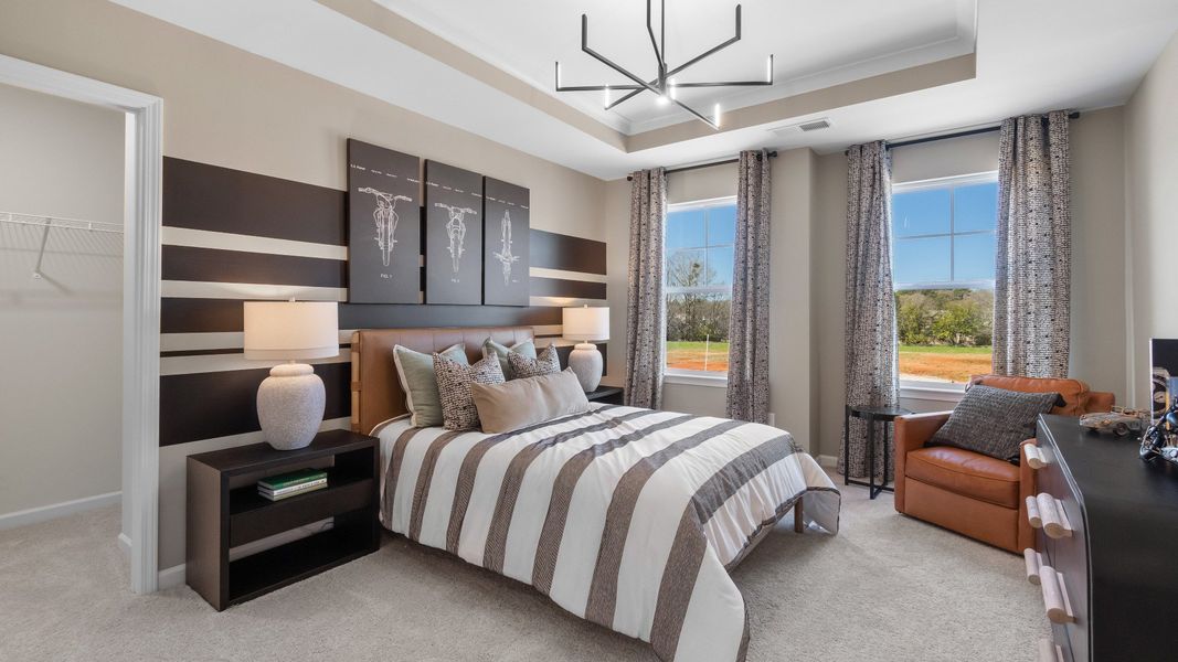 Furnished interior in a model home at Everson in Snellville (Image 9).