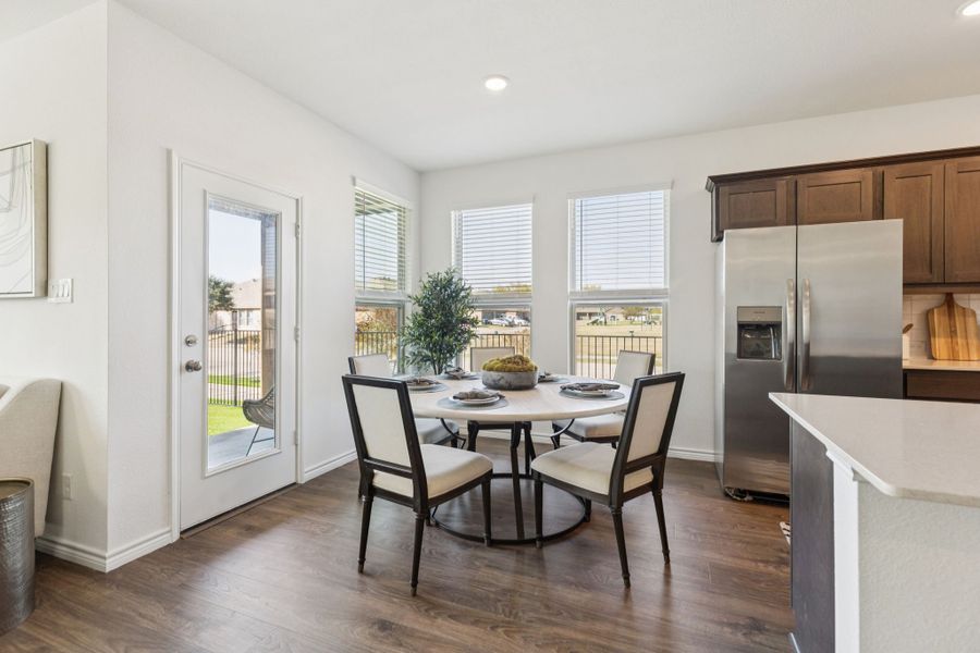 Furnished interior in a model home at Eagle Cove in Denton (Image 18).