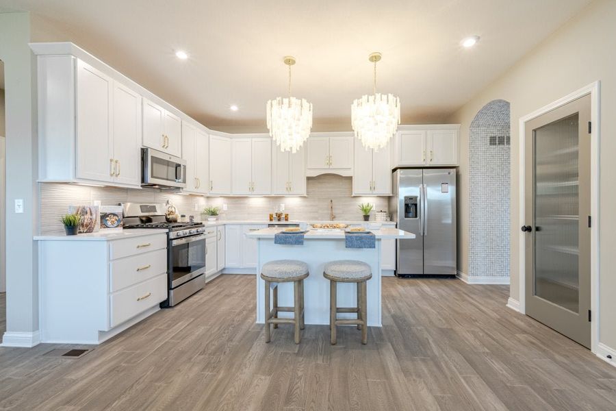 Furnished interior in a model home at Easton Park in Dallas (Image 9).