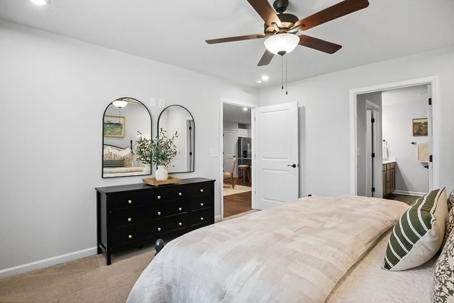 Furnished interior in a model home at Silver Leaf in Dawsonville (Image 17). Furnished interior in a model home at Silver Leaf in Dawsonville (Image 17).