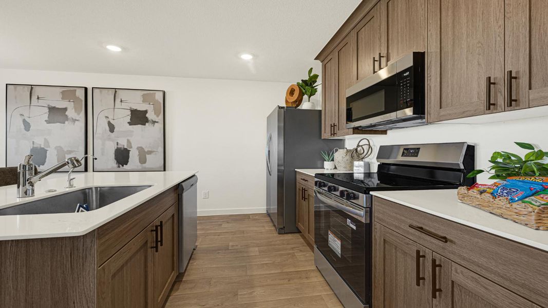 Furnished interior in a model home at Westward Pointe in Sealy (Image 11).