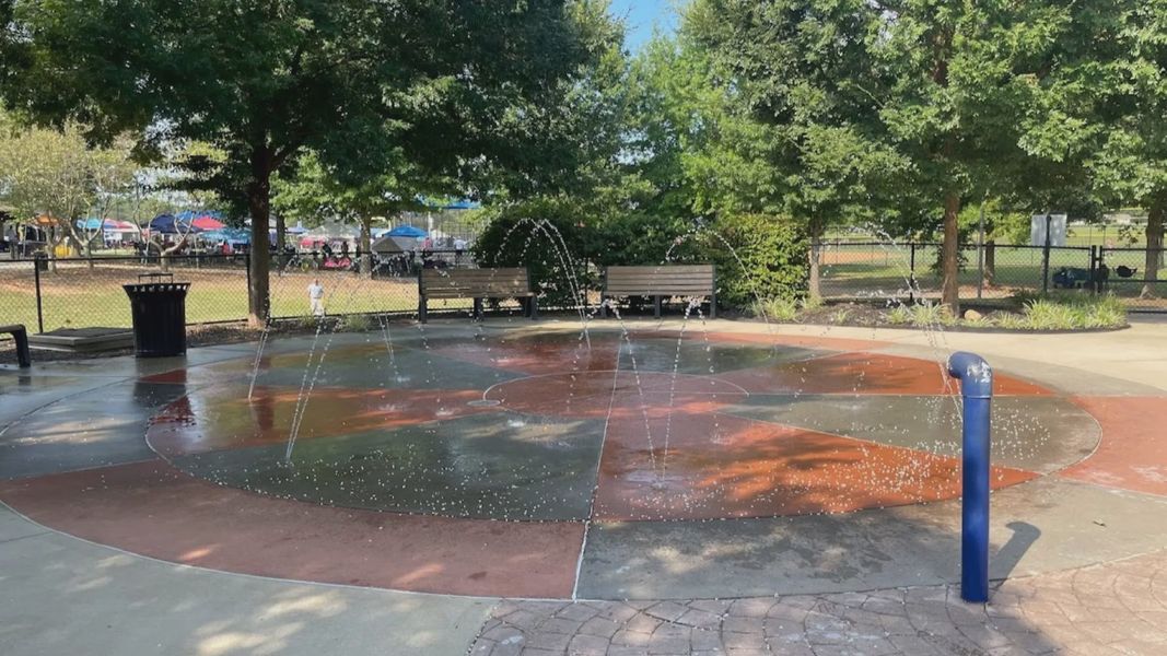 Tyger River Park Playground Splash Pad in Spartanburg, SC near Tyger Ridge by DRB Homes Tyger River Park Playground Splash Pad in Spartanburg, SC near Tyger Ridge by DRB Homes