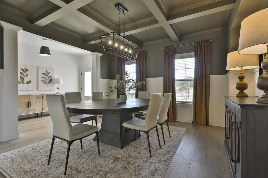 Furnished interior in a model home at Ellerbe in Newnan (Image 5).